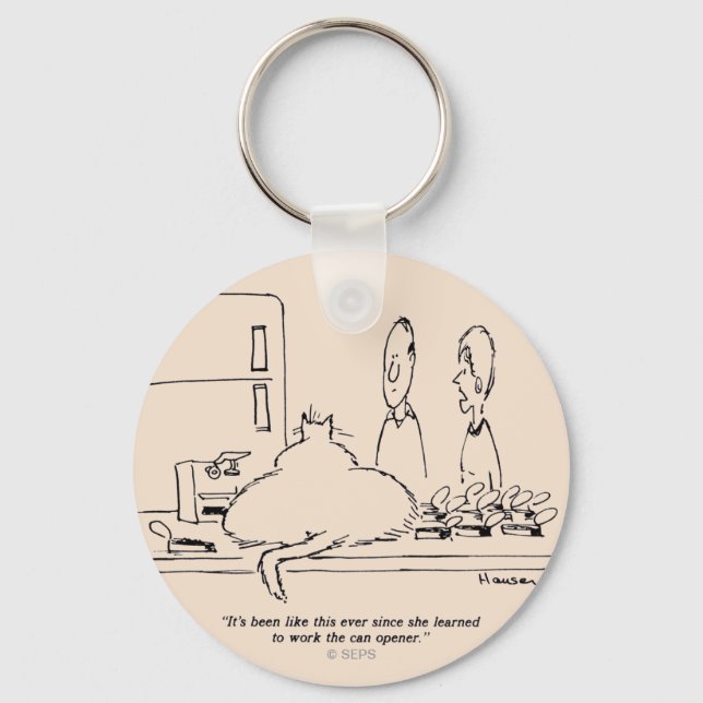 Fat Cat Key Ring (Front)