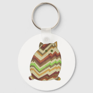 Fat Cat Keychain