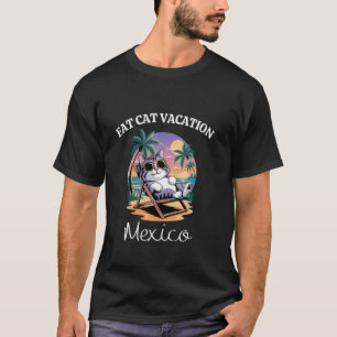 Fat Cat Vacation Mexico Travel Mexico T-Shirt