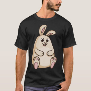 Fat Cute Chubby Rabbit Bunny T-Shirt