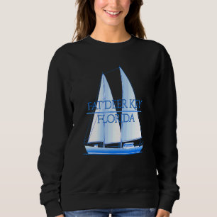 Fat Deer Key Florida Coastal Nautical Sailing Sail Sweatshirt