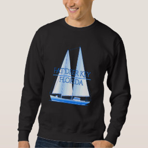 Fat Deer Key Florida Coastal Nautical Sailing Sail Sweatshirt
