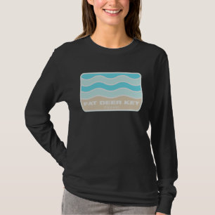 Fat Deer Key Florida Retro FL Waves Beach Souvenir T-Shirt