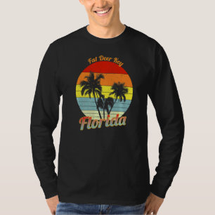 Fat Deer Key Florida Retro Tropical Palm Trees Vac T-Shirt