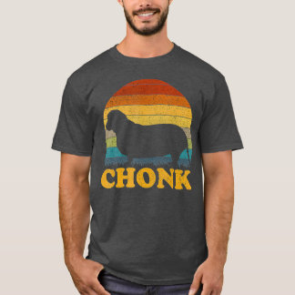 Fat Dog Chonk Meme  Funny Retro Meme Dog Mum T-Shirt