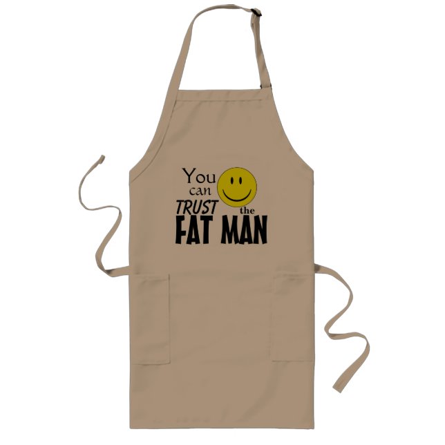 Fat Guys can cook Long Apron (Front)