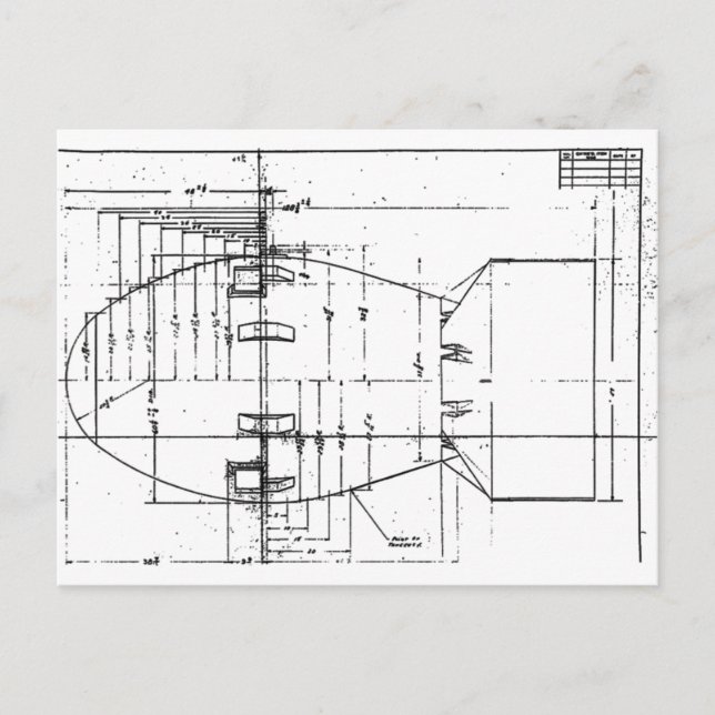 Fat Man atomic bomb Postcard (Front)