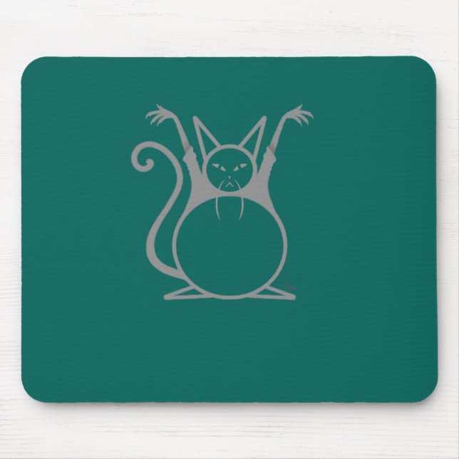 Fat Master Cat Mouse Pad (Front)