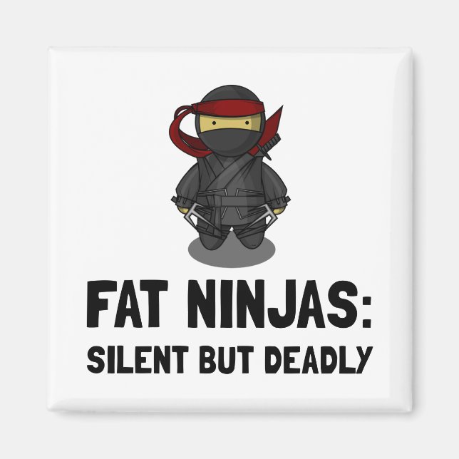 Fat Ninja Magnet (Front)