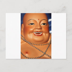 Fat orange Buddha Postcard