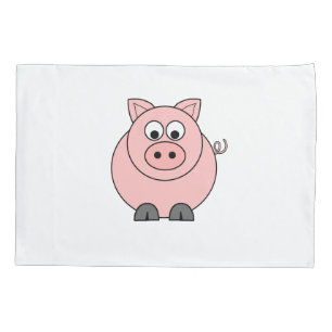 Fat Pink Piggy Pillowcase