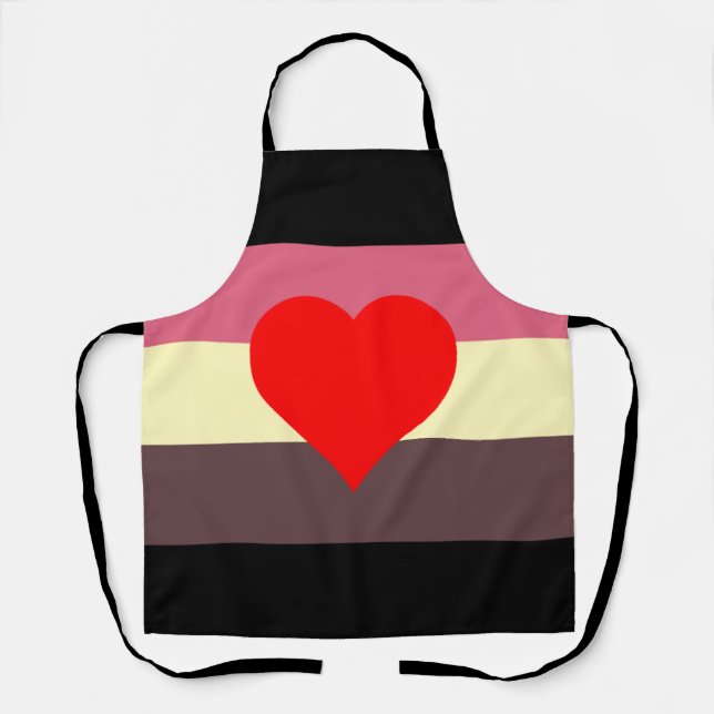 Fat Pride Flag Apron (Front)