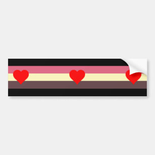Fat Pride Flag Bumper Sticker