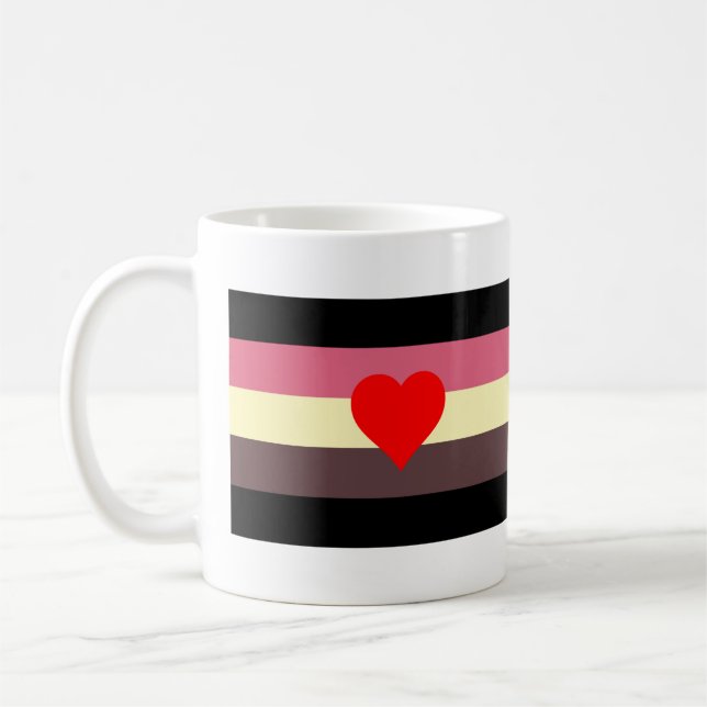 Fat Pride Flag Coffee Mug (Left)