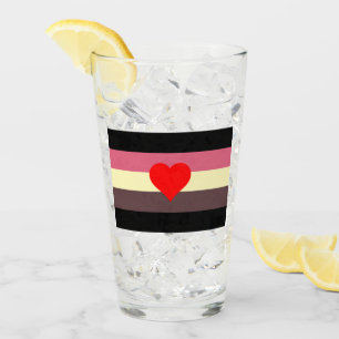 Fat Pride Flag Glass