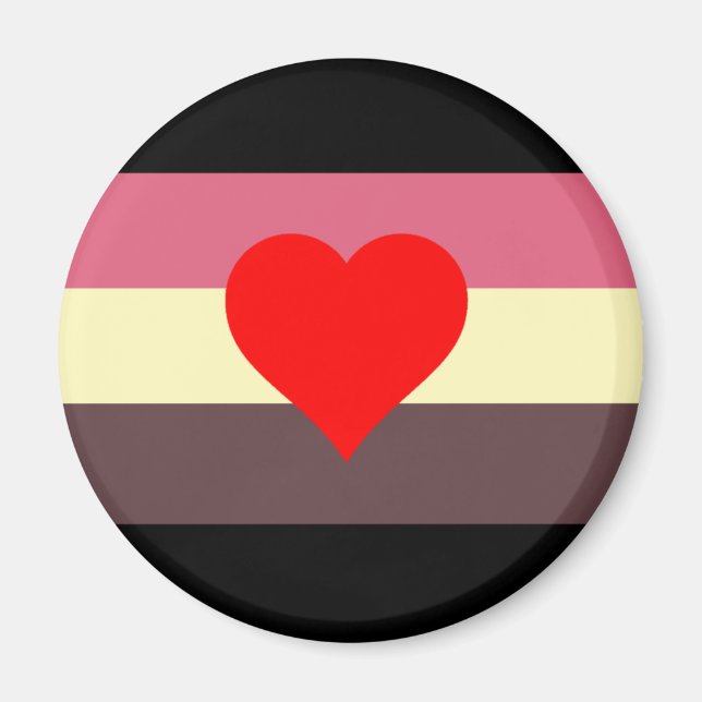 Fat Pride Flag Magnet (Front)