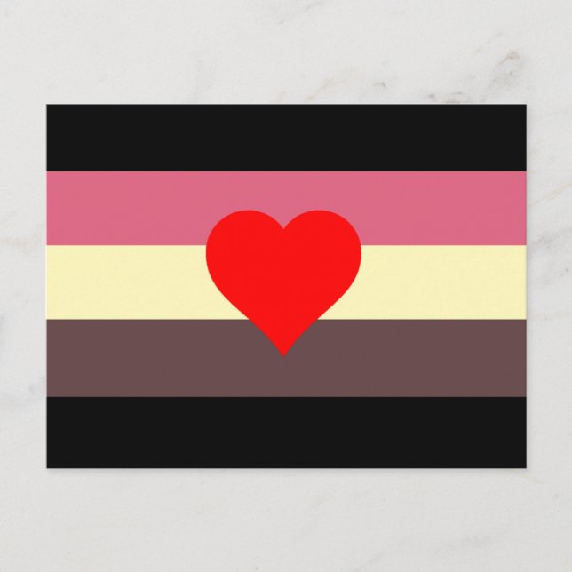 Fat Pride Flag Postcard (Front)