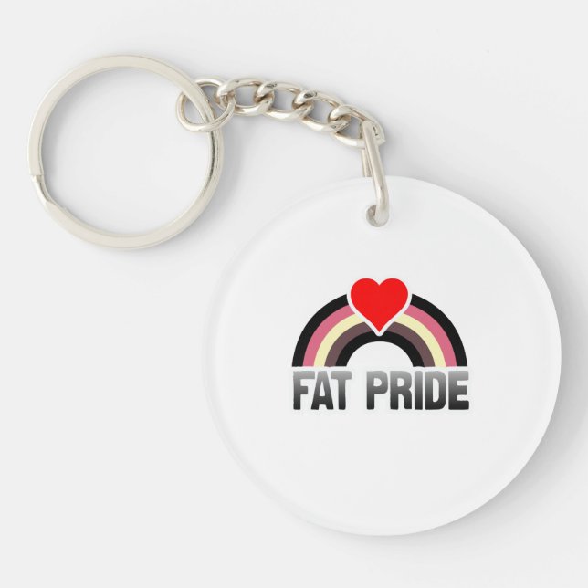 Fat Pride Key Ring (Front)