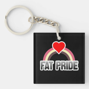 Fat Pride Key Ring