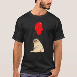Fat Pug 4th Birthday Kids Balloon Party T-Shirt