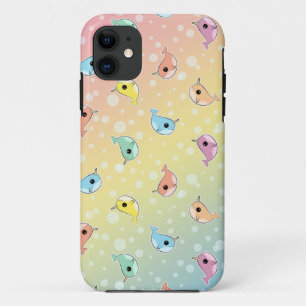 Fat Rainbow Narwhal Pattern iPhone 11 Case