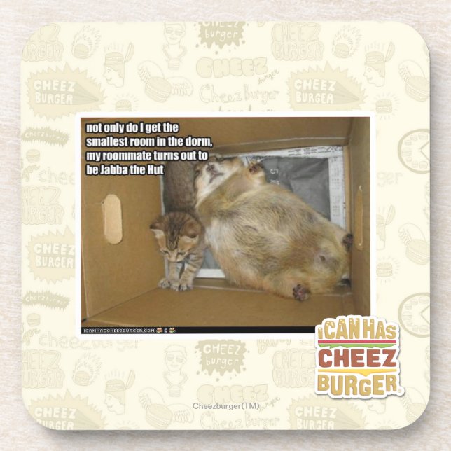 Fat roommate coaster (Front)