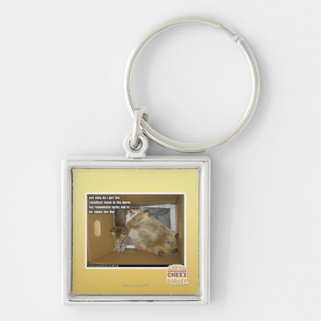 Fat roommate key ring (Front)