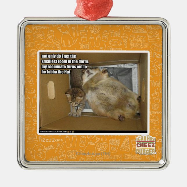 Fat roommate metal tree decoration (Front)