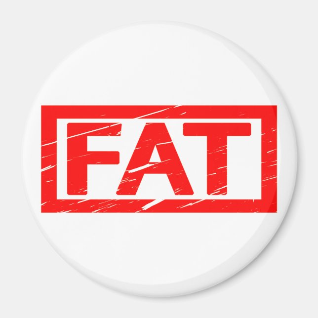 Fat Stamp Magnet (Front)