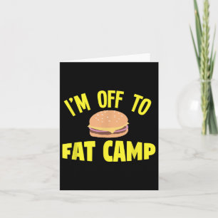 Fat Summer Camp Shirt For Kids And Funny Frat Gag Card
