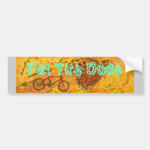 fat tire dude bumper sticker