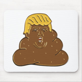 Fat Trump Emoji Poop Mouse Pad