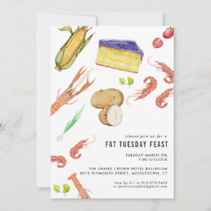 Fat Tuesday Mardi Gras Party Invitation