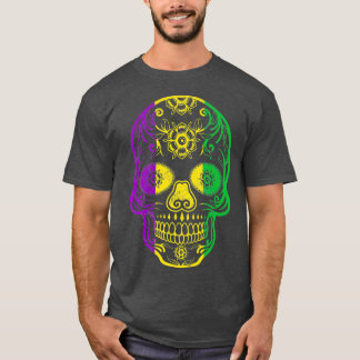 Fat Tuesday  Mardi Gras Skull T-Shirt