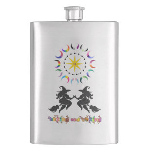 Fat Witches and Queer Moons Hip Flask