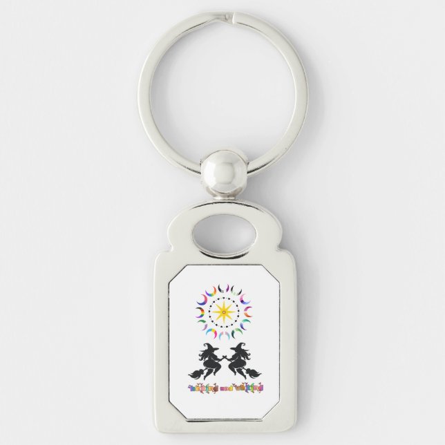 Fat Witches and Queer Moons Key Ring (Front)