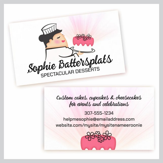 Fat woman baker frosted cake baking bakery (Creator Uploaded)