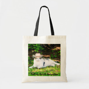FATBOY BABUSHKA IN COWBOY HAT TOTE BAG