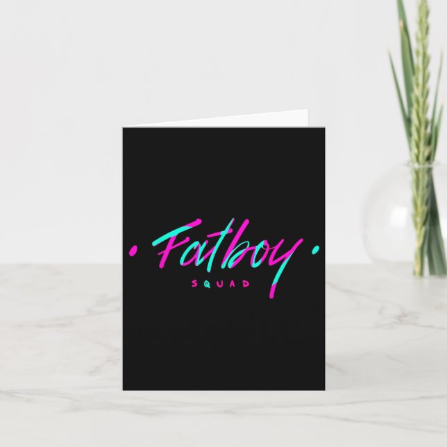Fatboy Squad Gym Weightlifting Bodybuilding Fitnes Card (Front)
