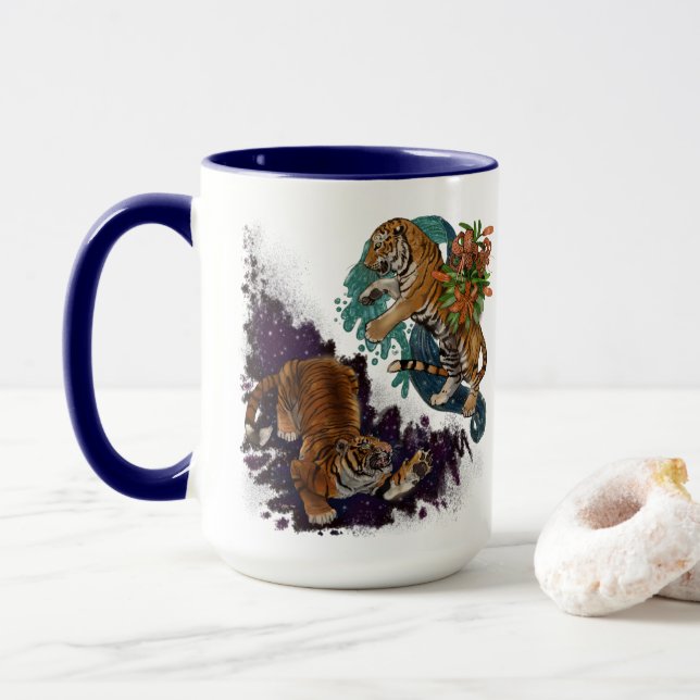 Fate in the Stars Tigers  Mug (With Donut)