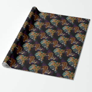 Fate in the Stars Tigers Pattern Wrapping Paper