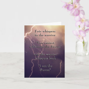 Fate Whispers to the Warrior Greeting Card