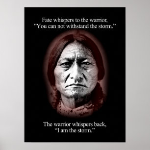 "Fate whispers to the warrior" Poster