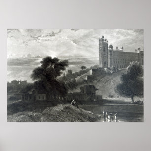 Fatehpur Sikri near Agra, engraved by Brandard Poster