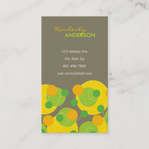 fatfatin Retro Citrus Dots Groovy Fun Profile Card