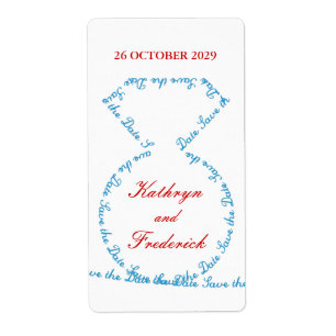 fatfatin Tiff Diamond Ring Save The Date Labels