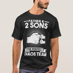 Father & 2 Sons The perfect chaos team Father Pull T-Shirt