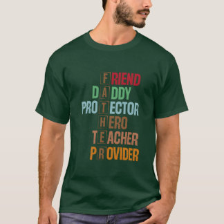FATHER Acronym Design Meaningful Word Art T-Shirt