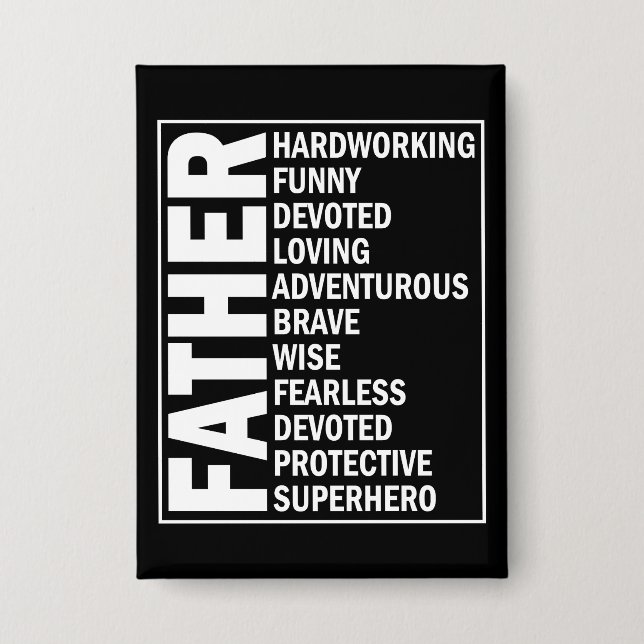 Father Adjective Fathers Day Cool Dad Definition (Front)