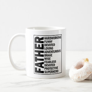 Father Adjective Fathers Day Cool Dad Definition Coffee Mug